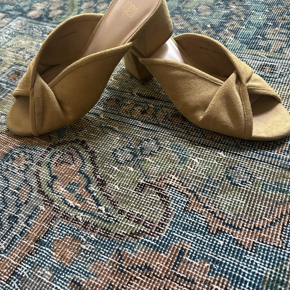 CAbi Chartreuse Women's Mules